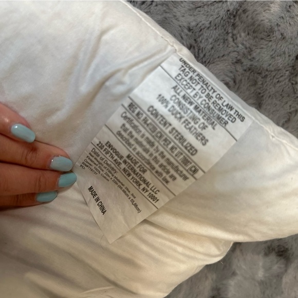 The Carrot Patch Decorative Down Pillow Hello Spring 20" x 20" Bicycle Beading - Picture 2 of 11